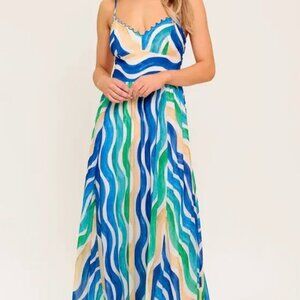 A Printed Woven Maxi
